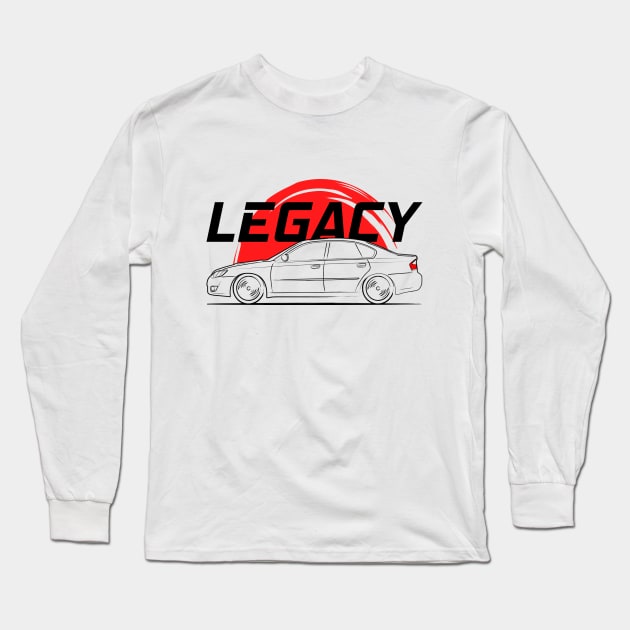 B4 Legacy GT MK4 Racing Long Sleeve T-Shirt by GoldenTuners